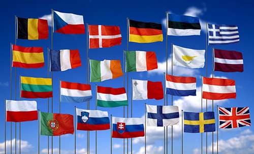 world flags many flags